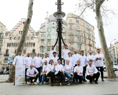 Los chefs de 21 restaurantes que participan en el festival culinario Passeig de Gourmets.