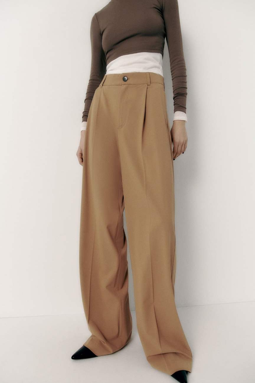 Pantalones de pinzas de Zara